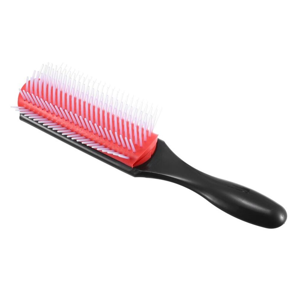 1 Pc Detangling Brush Styling Comb Barber Brush Tools Black Red
